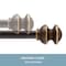 Kenney Mfg Kenney Kendall 5/8" Standard Decorative Window Curtain Rod, 28-48", Oil Rubbed Bronze KN71718V1 - alternate 2